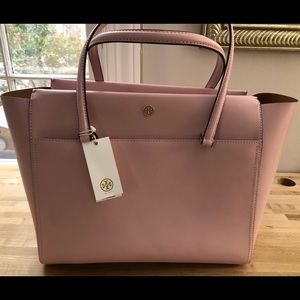 Tory Burch Parker Tote in Pink Quartz / Cardamom